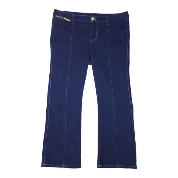 Spartina 449 Womens Denim Pants Jeans Size 14 Cotton & Spandex Blend Dark Wash - Picture 1 of 12